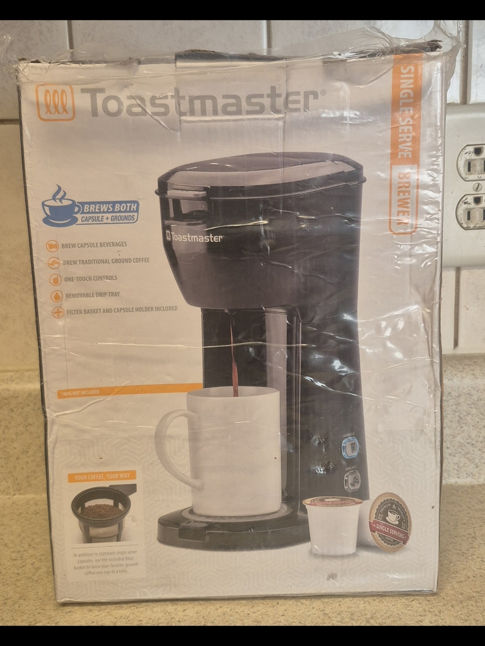 Toastmaster Single Serve K-Cup Coffee Maker - Black - Picture 3 of 8